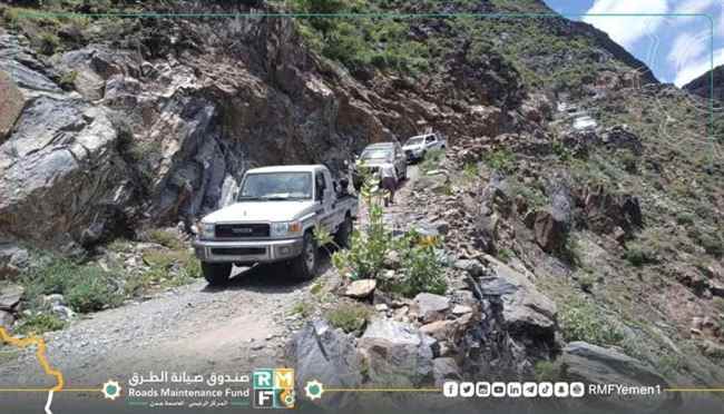 الحريزي وتركي والماس يدشنان مشروع إستكمال وإنشاء طريق عقبة خلق في لحج