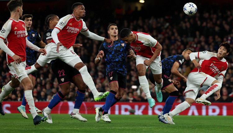 فوز ثمين لآرسنال على إشبيلية 2-0 يضعه على أعتاب ثمن نهائي دوري أبطال أوروبا 