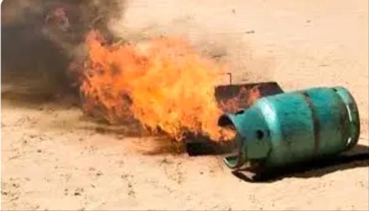 انفجار أسطوانة غاز يُصيب أربعة أشخاص بينهم طفلتان في الحبيلين بلحج