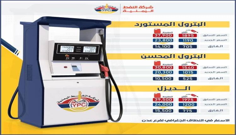 عاجل...شركة النفط اليمنية تخفض سعر البترول والديزل تزامنا مع ثبات أسعار صرف العملات