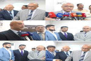 معالي وزير الاتصالات واعد باذيب يدشن نقاط مبيعات أجهزة وخدمات 