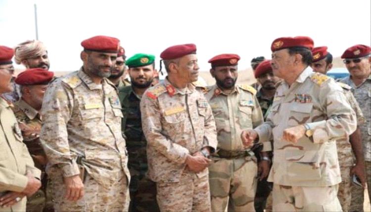 اللواء بارجاش يتفقد مقر محور الغيضة بالمهرة