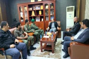 العميد الربيعي يناقش مع وزارة الصناعة التعاون والتنسيق المشترك لدعم الحملات الرقابية ومكافحة التهريب