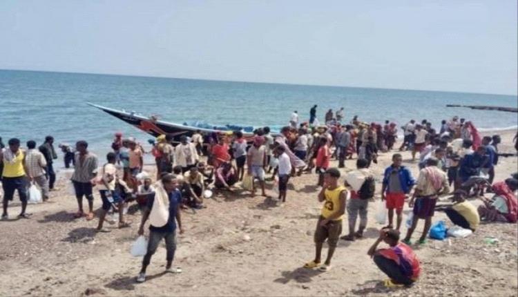 ضبط 170 مهاجرا غير شرعي في سواحل شبوة