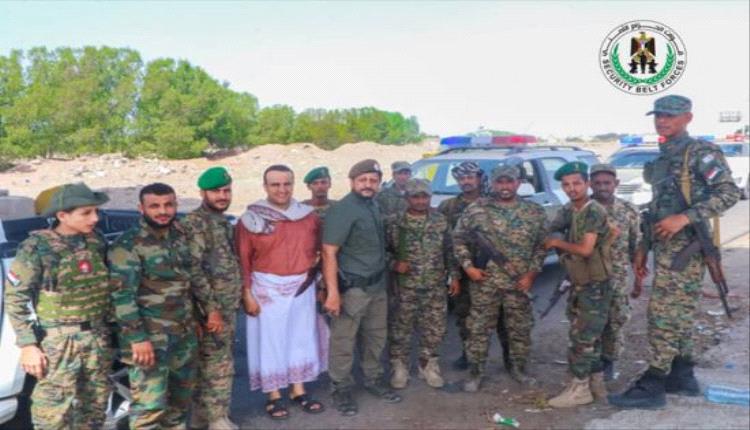 أركان الحزام الأمني في عدن يتفقد القطاعات الأمنية بمديريات العاصمة