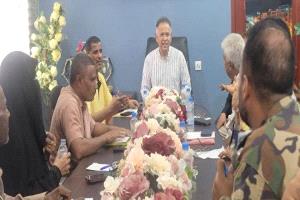 الجاوي يناقش مع قيادتي الانتقالي واللجان المجتمعية بالمعلا توحيد الجهود والتنسيق المشترك