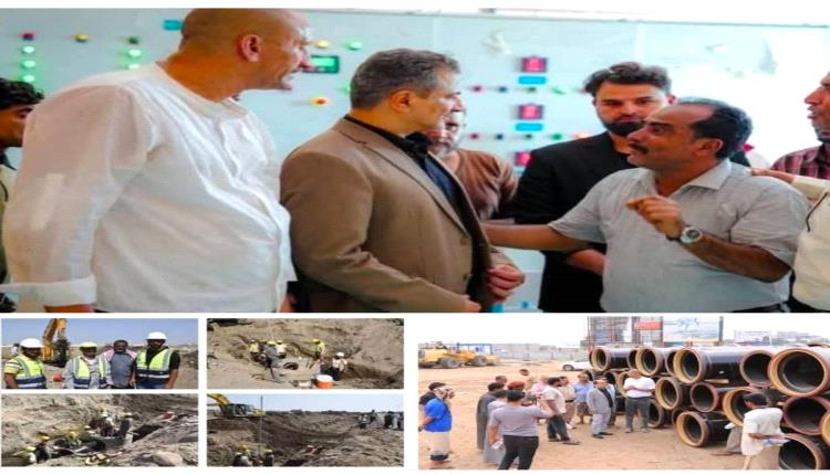 مشاريع استراتيجية في قطاع الصرف الصحي يقودها المحافظ أحمد لملس ست..