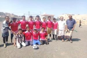 إنطلاق الدوري الكروي لمدرسة الصمود للتعليم الثانوي مديرية الملاح بلحج