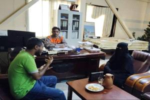 مسؤولة التدريب والتأهيل بنقابة المهندسين محافظة حضرموت تلتقي مدير المحطة التوليدية المركزية - الريان محافظة حضرموت لبحث سبل التعاون المشترك 