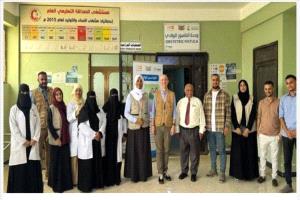 مدير عام مستشفى الصداقة يستقبل وفد صندوق الأمم المتحدة للسكان في عدن