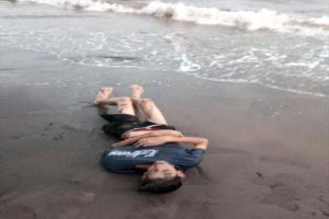 غرق شقيقين في ساحل الحسوة بعدن