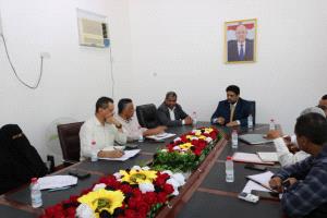 اجتماع في عدن يناقش سير عمل قطاع التخطيط والمشاريع في وزارة التعليم الفني  