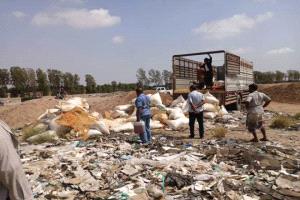 إتلاف 6 أطنان من الفول السوداني الفاسد في المنصورة