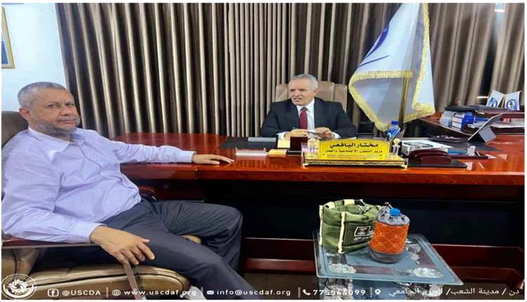 وزير الشؤون الأجتماعية يبحث مع رئيس اتحاد الجمعيات الخيرية سبل تعزيز الشراكة في العمل الإغاثي والتنموي