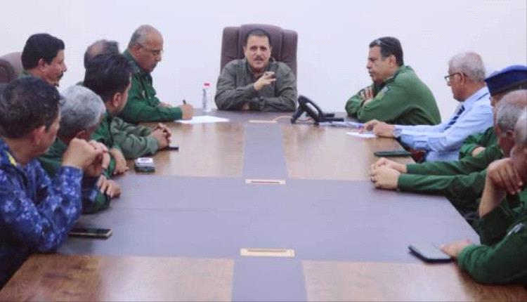 العميد جبر يترأس اجتماعاً أمنياً بنواب مدراء أقسام الشرطة بالعاصمة عدن