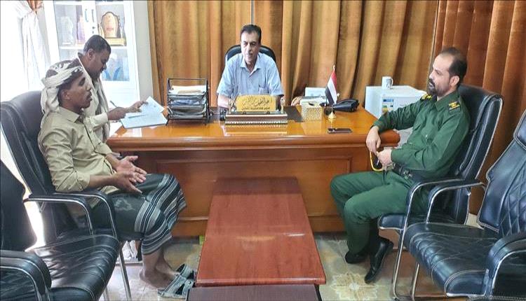 أجتماع اللجنة الأمنية بمديرية القطن