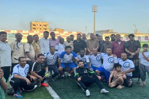 فريق النفط يتفوق على البنك الأهلي في بطولة الكرة الخماسية بعدن بحضور وزير النفط والمعادن