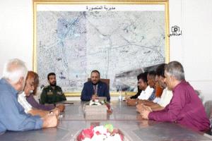 مدير عام مديرية المنصورة يلتقي أعضاء المجلس المحلي ويؤكد: خبراتهم الوطنية رصيد لا يجوز التفريط به