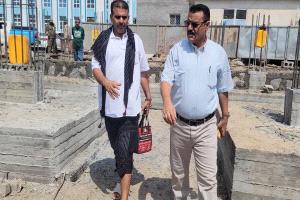 مدير عام المنصورة يتفقد مشروع استكمال بناء مكاتب السلطة المحلية بالمديرية