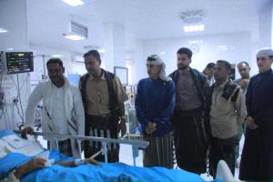 قيادة انتقالي وادي وصحراء حضرموت تنفّذ زيارة عيدية لمرضى مستشفى سيئون العام