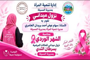 مديرة تنمية المرأة بالمسيلة تنفذ زيارة  ميدانية لدعم مريضات سرطان الثدي وتقدم لهن مساعدات مالية