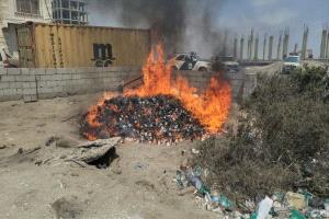 النيابة العامة في عدن تتلف أكثر من 855 ألف كبسولة بريجابالين بمشا..