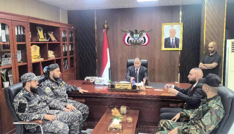 وزير الصناعة والتجارة يستقبل قائد قوات أمن المنشآت