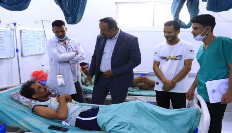 وكيل عدن لشؤون الشهداء والجرحى علوي النوبة يتفقد جرحى الجبهات في مستشفيات عدن ويؤكد: رعايتهم واجب وتقدير لتضحياتهم