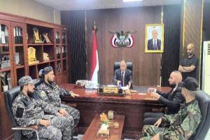 وزير الصناعة والتجارة يستقبل قائد قوات أمن المنشآت